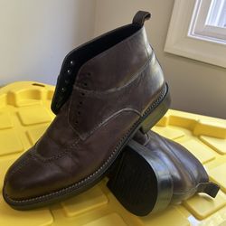 Cole Haan Brown Leather Mens Shoes Size~8.5 Pre~owned In Excellent Condition 