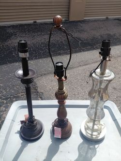 Lamps $10 each or all 3 for $25