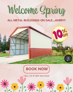 THIS SUMMER PROTECT YOUR CARS/BOATS/RV'S ,WITH STYLISH , LOW COST GARAGES , CARPORTS, BOAT COVERS, RV COVERS