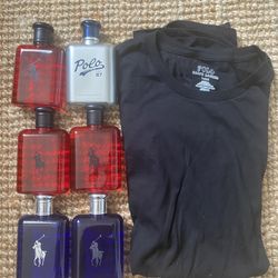 New Ralph Lauren 6x cologne + polo Shirt