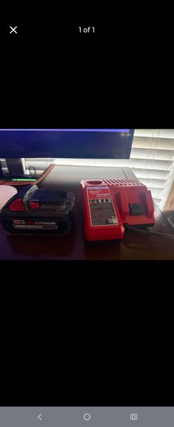 Milwaukee battery and charger
