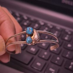 Vintage Navajo Sterling Silver Cuff Bracelet