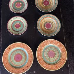 Pier 1 Plate Bowl Set