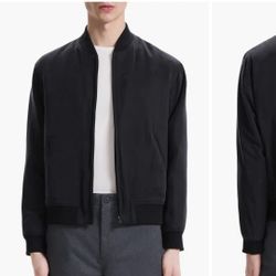 Theory Olivard Bomber Jacket 100% Tencel Lyocell Fiber mens size Large NEW!