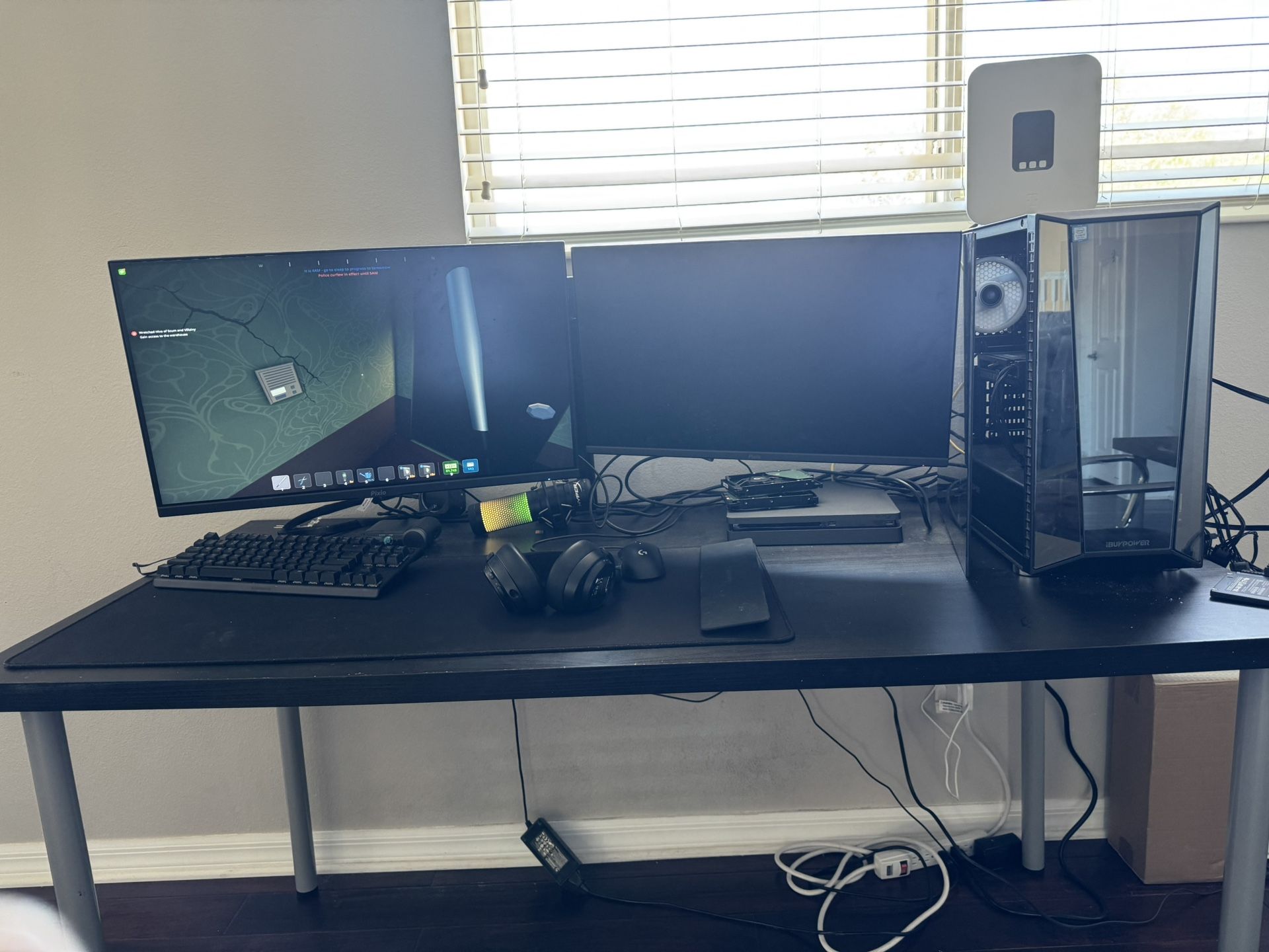 ‼️NEED GONE ASAP‼️Full Gaming PC Setup – RTX 4060 OC, Dual Pixio Monitors