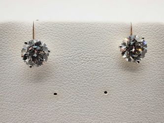 2.00 Cttw Lab Grown Diamonds 14k White Gold 1.1g Stud Earrings Do0723srxmia