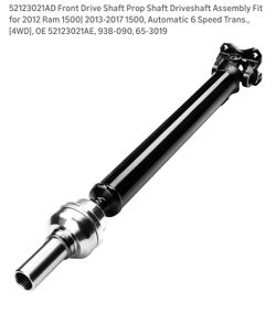 1AD Front Drive Shaft Prop Shaft Driveshaft Assembly Fit for 2012 Ram 1500| 2013-2017 1500, Automatic 6 Speed Trans., [4WD], OE 1AE, 938