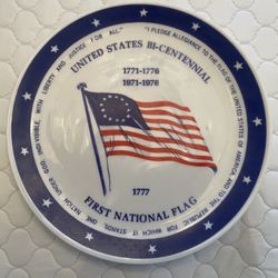 Bi Centennial Flag Plate 1977 