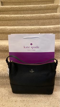 Kate Spade Beautiful Black Leather Hobo. New With Tag. Paid $325.