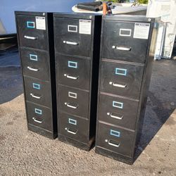 3 Filing Cabinets, Each Contains 4 Drawers Excellent Conditions 