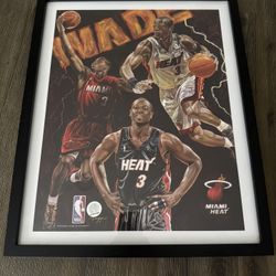 Dwayne Wade Poster In Frame 