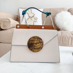 Danse Lente White Mini Phoebe Shoulder Bag