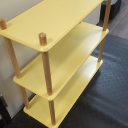 3-Tier Bamboo Open Bookcase, Storage Organizer 