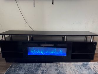 Fireplace tv stand