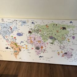 Kids World Map Frame 