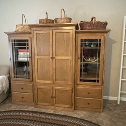 Oak entertainment Center
