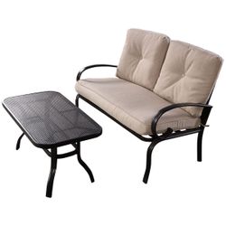 2 Pcs Cu sh ion ed Cof fee Ta b le Se at