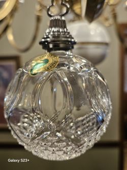 Waterford Crystal Times Square Collection ball ornament from 2011 "Let There Be Love"