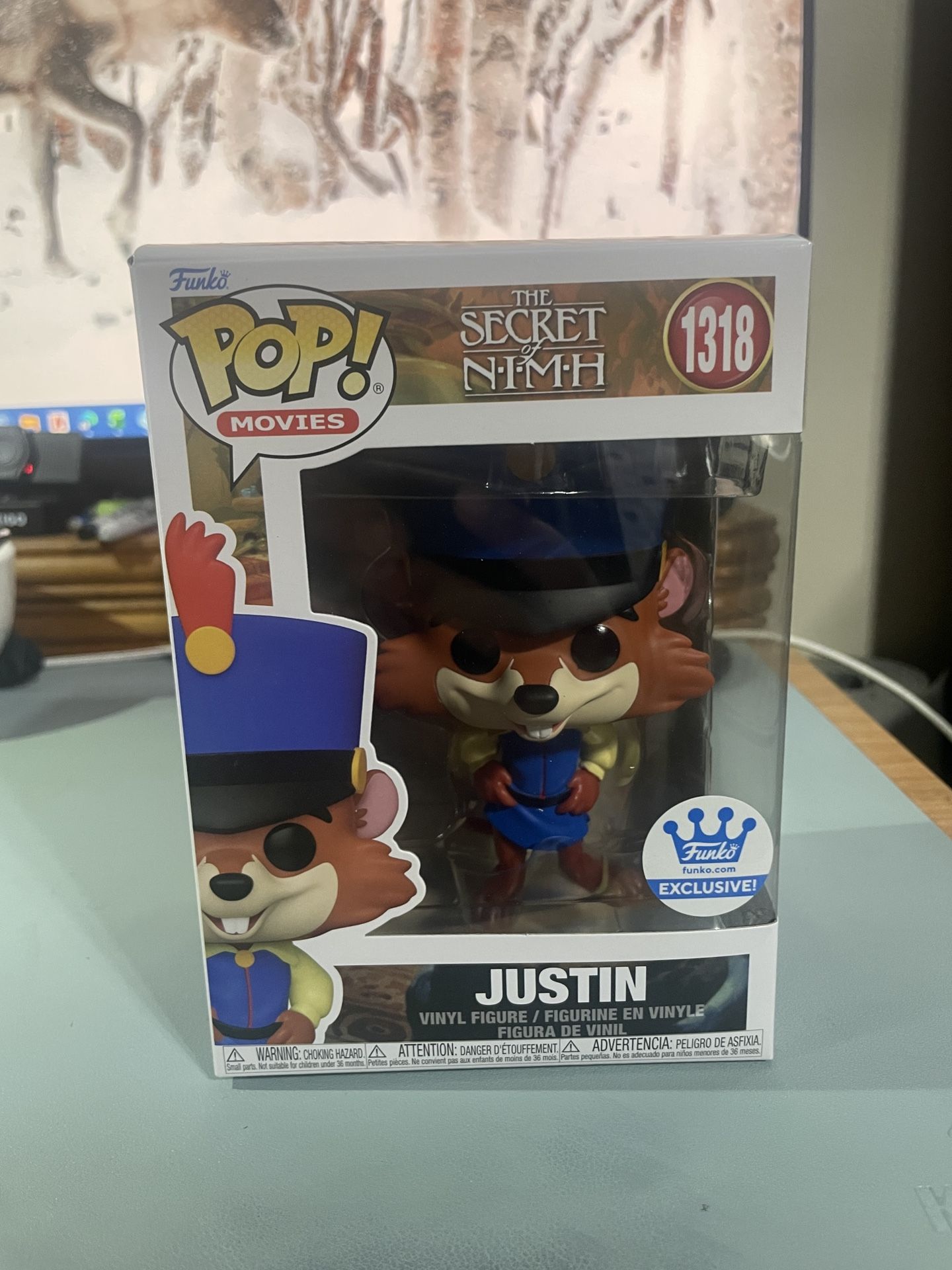 Funko Pop Movies The Secret Of Nimh #1318 Justin Shop Exclusive