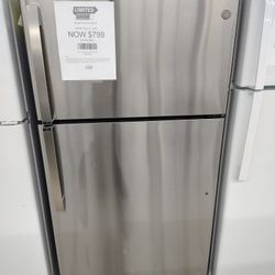 Buy 1 Get Discount Dryer! GE 21.9 Cu. Ft. Garage Ready Top-Freezer Refrigerator In FingerPrint-Resistant Stainless Steel