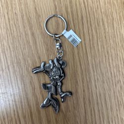 Minnie Mouse Pewter Key Ring