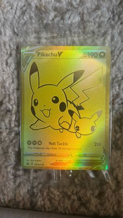 Pokemon Pikachu 25th Anniversary Promo Gold Card