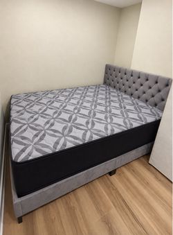 🌟 Special Queen Bed Frame with Mattress + Free Box Spring - Free Delivery Today
