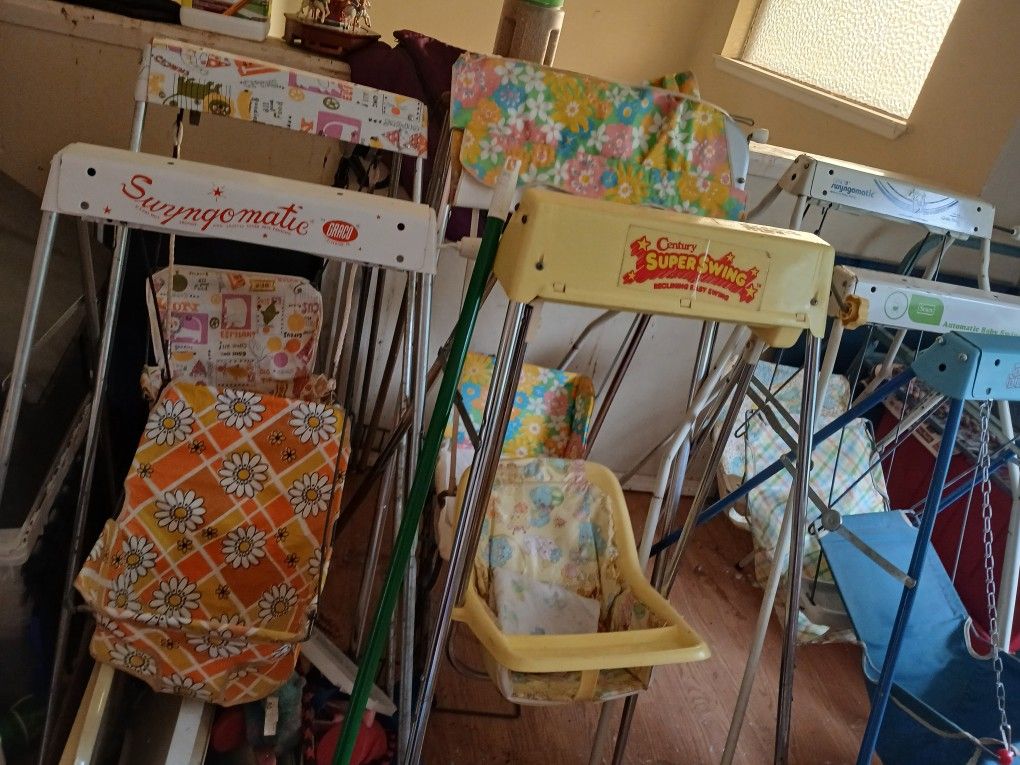Vintage Windup Baby Swings