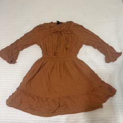 Forever 21 Ferracotta ruffle dress