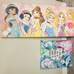 Girls Disney Princess Wall Art