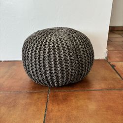 Knitted Pouf  Ottoman 