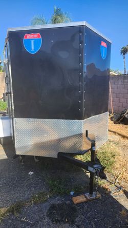 6 x10 victory v- nose single axle trailer