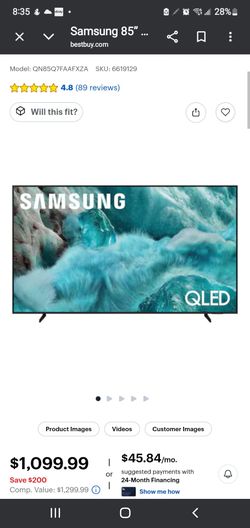 SAMSUNG 85" Q7F QLED SMART TV 4K HDR VISION AI 2025 MODEL NEW OPEN BOX WITH GUARANTEE 🔥💯🔥⏯️▶️⏯️⏯️💯🖥