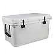 Coho Outdoors 55 Quart Roto Thermocooler with Bottle Opener, White