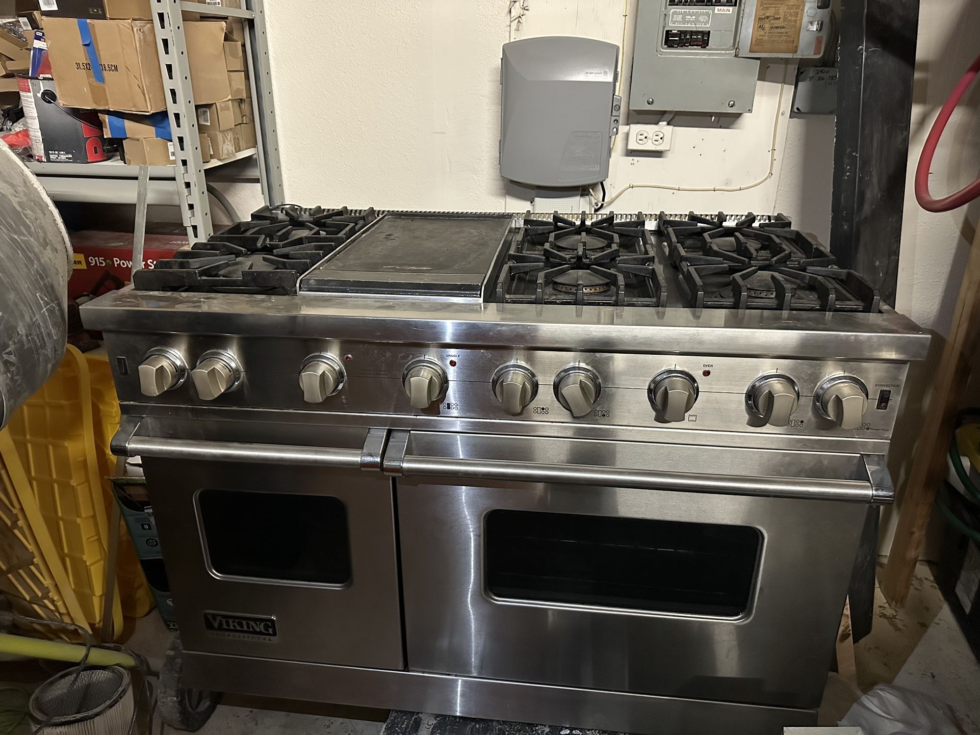 Used Viking 48” Double Oven Gas Range