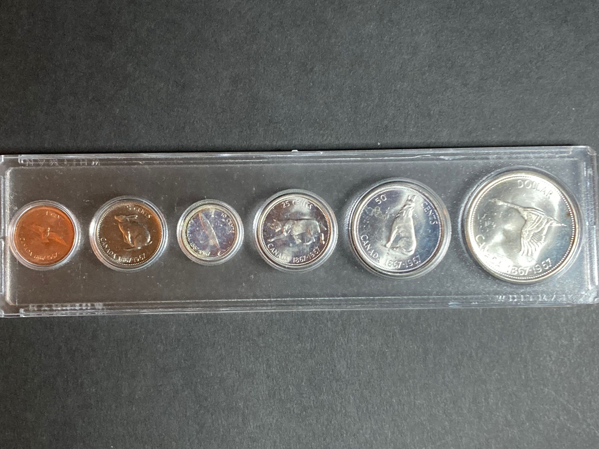 Beautiful Silver 1967 Canada Coin Set 1.1 Oz Of Silver