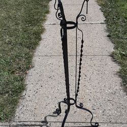 This huge wrought iron plant stand Victorian