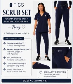 Women’s Figs XL - Navy set
