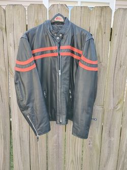 Leather riding jacket size 44
