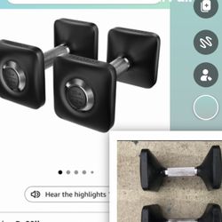 Peloton 20 Lb Dumbbell Pair. 