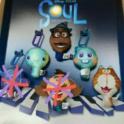 4 Disney Pixar Soul Plushies