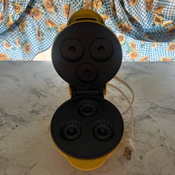Mini Donut Maker Electric Yellow