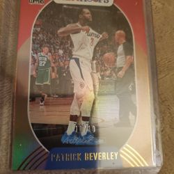 2020-21 Panini NBA Hoops #95 Patrick Beverley - Los Angeles Clippers GOLD 10/10