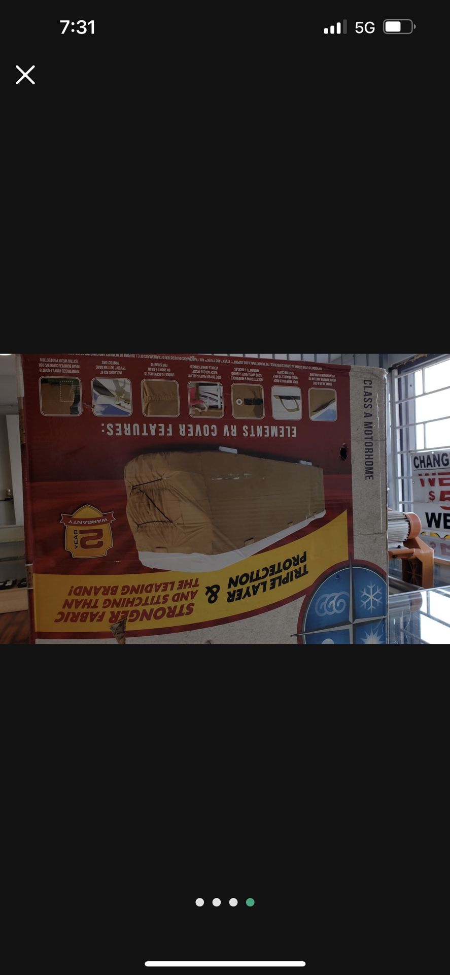 Elements Motor Home Cover