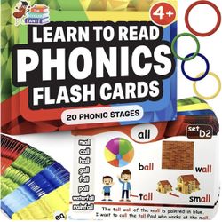 Learn to read in 20 phonic stages flash cards