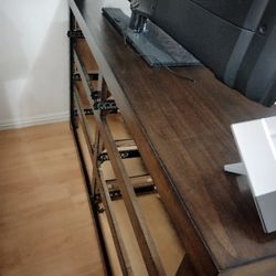 Tv Stand W Six Drawers 