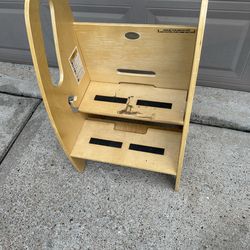 3 IN 1 LITTLE PARTNERS ADJUSTABLE STEP STOOL W/RAILS & LOCK