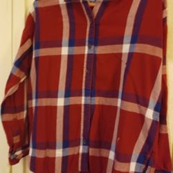 Ladies Boyfriend Small Petite Long Sleeve Shirt Old Navy 