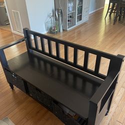 Wooden bench 