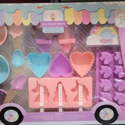 Ice Cream Truck Unicorn Molds With Recipe Book